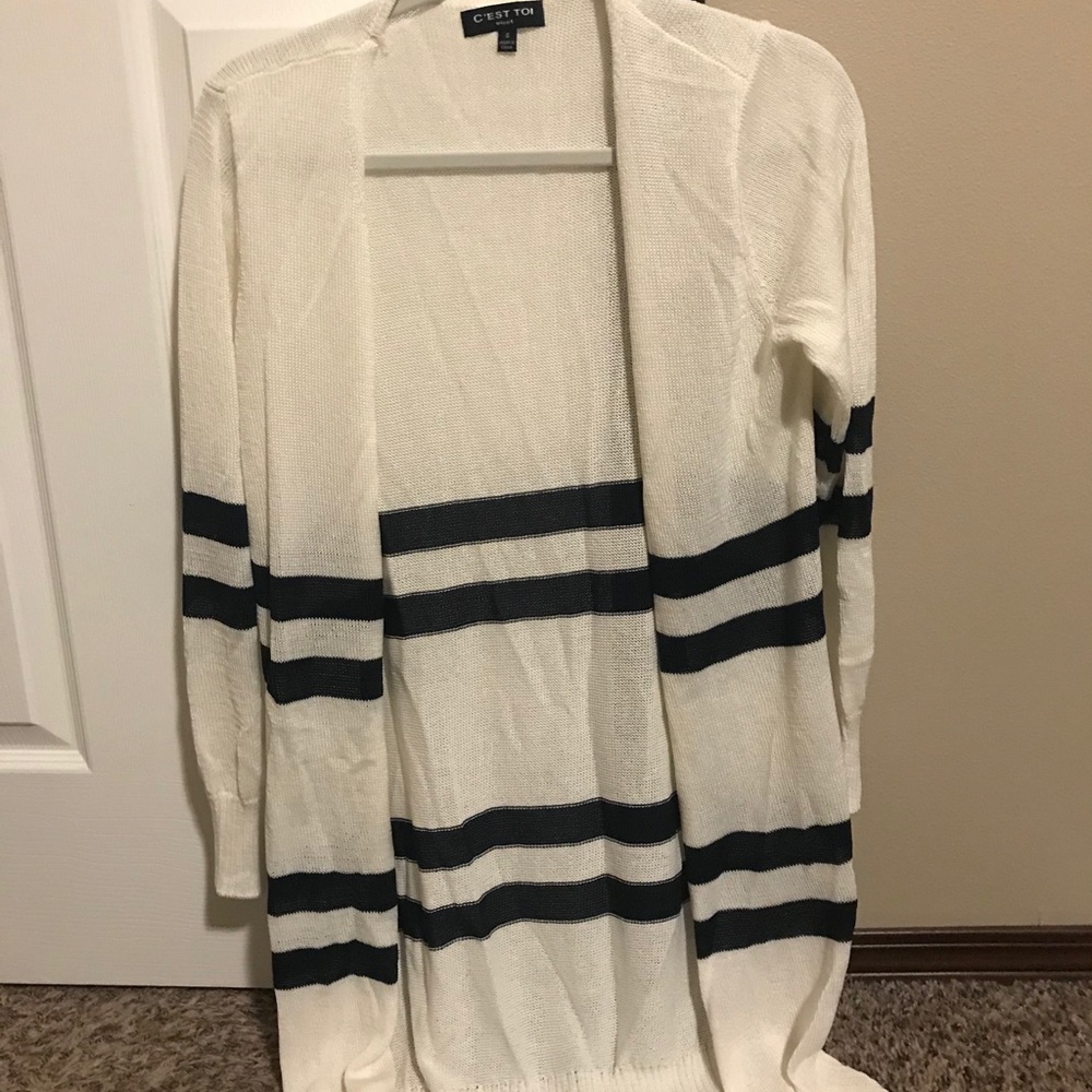 Living for Today Striped Long Sleeve Cardigan